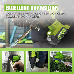 24V 12.0Ah Batteries Replacement for Greenworks 24V Battery Model 29842 29852
