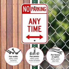 No Parking Sign, No Parking Anytime Sign,