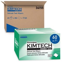 Kimtech Science 34155 Delicate Task Wipes 4.4 in. x 4.8 in. (Box of 280)