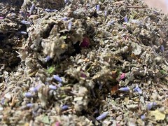rose lettuce damiana passionflower marsh rasp mullein skullcap lavender no64 mix