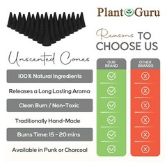 UNSCENTED Charcoal Incense Cones 1″ TOPFLOW Bulk Wholesale Lot For Burner Holder