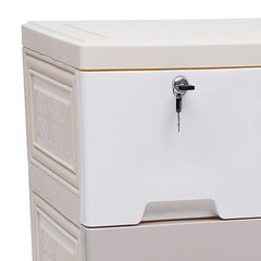 5 Layers Drawer Doll Clothes Storage Cabinet Plastic With Locker Bedroom Armoire