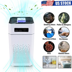 Large Room Air Purifier Home HEPA Washable Filter Air Cleaner for Allergies Pets