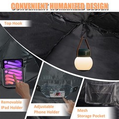 Indoor Privacy Tent Portable Bed Blackout Sleeping Space Canopy for Kids Adults