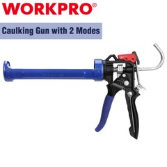 WORKPRO Caulking Gun Smooth Round Rod Adjustable Thrust Ratio Hand Silicone Gun