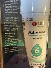 3ct Genuine LG LT700P/PC/PCS Refrigerator Replacement Water Filter ADQ360061
