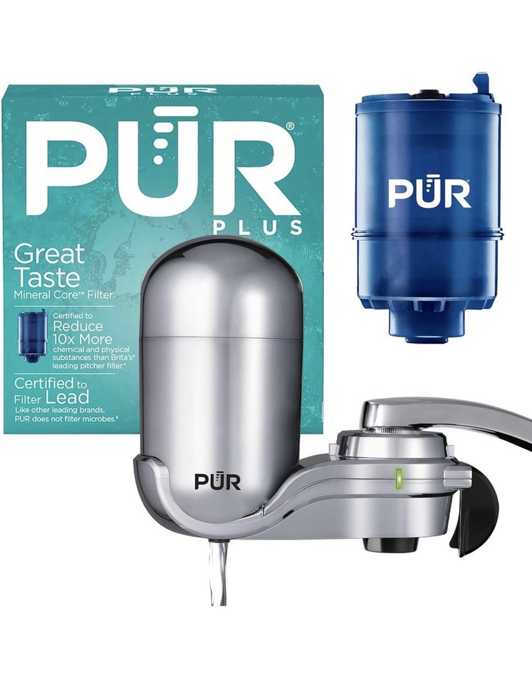PUR PLUS Faucet Filtration System – Chrome (FM-3700B) + Filter! Free shipping!