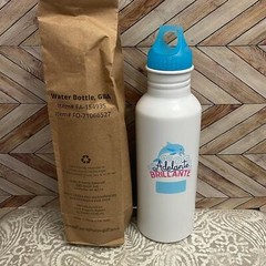 Girl Scouts Go Bright Ahead Adelante Brillante Water Bottle NEW w/ paper package