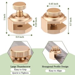 4 Pack Stair/Square Gauge Set for Framing Square, Stair Stringer Layout Tool for