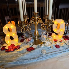7.88 Inch Light Up Numbers 18 Sign Happy 18th Birthday Party Table Decor