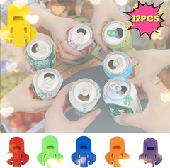 Colorful Can Opener Set, 4 Pack for Soda, Beer, Coke | Plastic Tab Can Openers