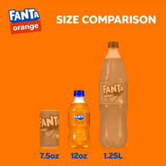 Fanta Orange Soda Soft Drink, 12 fl oz Bottles, 6 Pack