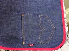 Vintage Levi’s 501 Denim (4) Placemat 20×12.5″