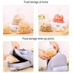 4 Rolls 12″x20″ Plastic Produce Bag on a Roll Clear Food Vegetable Storage Bags