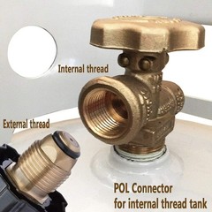 12FT High Pressure Adjustable Propane Gas Regulator Hose Indicator, Stainless