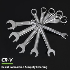 COYAGRIP 10mm Wrench, Industrial Grade Spanner, Combination 10mm, Silver