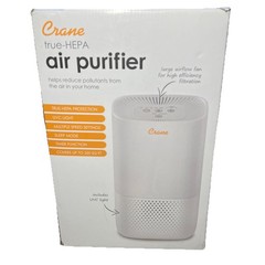Crane True HEPA Air Purifier with UV Light, 3-Stage Filtration System