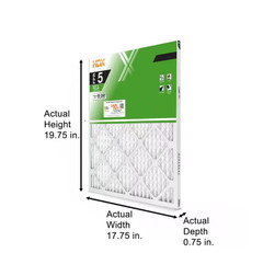 18 x 20 x 1 Standard Pleated Air Filter FPR 5, 3-Pack, Air Filters Replacement