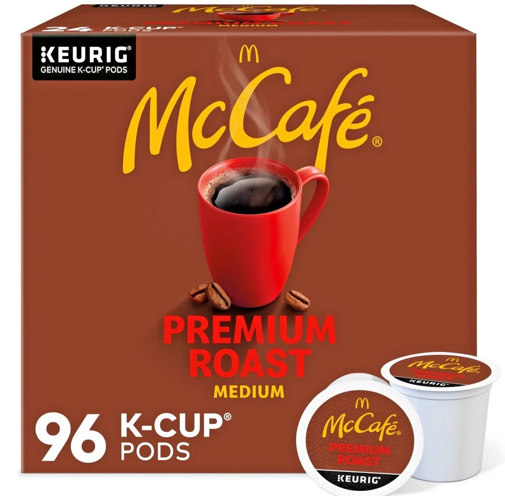 McCafe, Premium Roast Coffee, Keurig Single Serve K-Cup Pods, 96 Count
