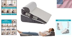 Wedge Pillow Set for Sleep Recovery Acid Reflux Snoring Pain Relief Bed Wedge
