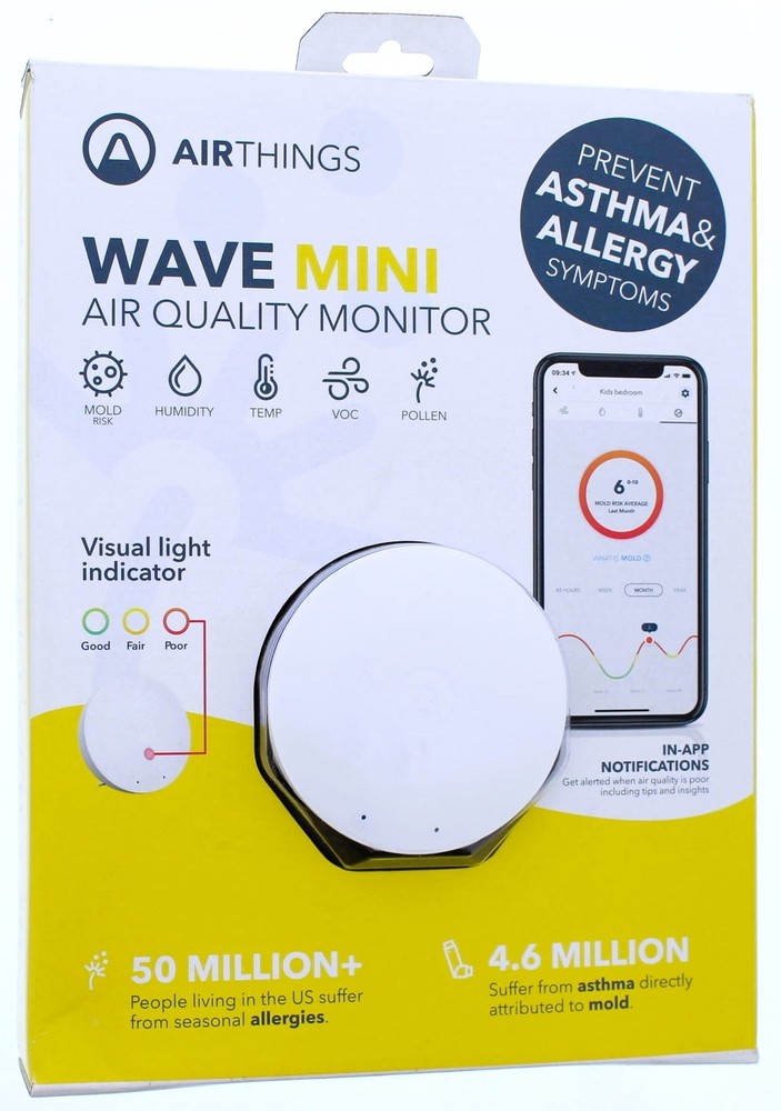 Airthings Wave Mini Air Quality Monitor