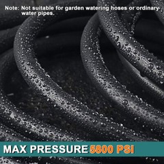 50 FT High Pressure Washer Hose 5800 PSI M22-14MM Power Washer Extension Hose