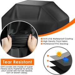 58″ Grill Cover Compatible with Genesis & GenesisII 3 Burner For Weber 7130/7134