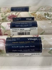 4 Village Wallpaper Border 5805742 Scalloped Pink Floral 9.5″ Cottage Victorian