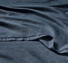Queen 100% Linen Sheet Set Dark Mineral Blue – Casaluna