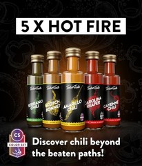 TIMBER TASTE® Color Hot Sauce Gift Set [5×1.35 oz] Hot Sauce Variety Pack – S…