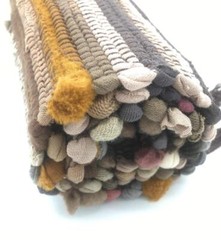 Chindi Rag Rug Machine Washable Cotton Reversible Rag Rug Hand Woven Multi Color