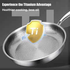 Titanium Hammered Pan Pro, 2025 New Multifunctional Ultra-Durable 11.02IN