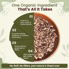 Organic Way Whole Milk Thistle Seeds – Organic, Kosher & USDA Certified
