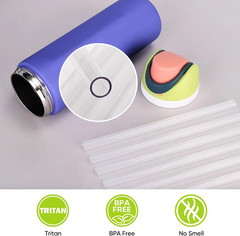 6PCS Replacement Straws for Owala Water Bottle 24 oz 32 oz,Reusable Tritan Straw