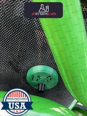 Fits John Deere 1025r 2025r 1023e hood latch button release GREEN BLACK YELLOW