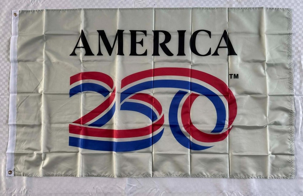 250 Years America Flag, 3X5 WHITE Ft, USA 250Th Anniversary TM 1776-2026