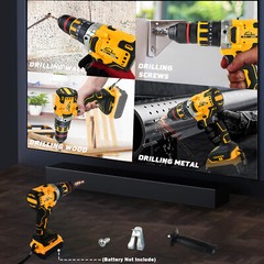 1/2″ Cordless Hammer Drill/Driver Brushless For DEWALT 20V MAX Battery 2-Speed