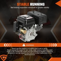 15HP 420cc Gasoline Electric Start Engine Motor Horizontal 4-Stroke Rototiller
