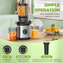 350W Cold Press Juicer Slow Masticating Machine Whole Fruit Vegetable Extractor