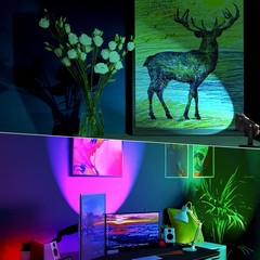 LED Spot Lights Indoor 6W RGBW LED Spotlight with Remote Control Changing Color