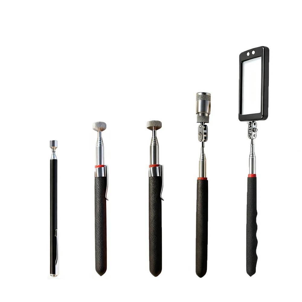 5pcs Magnet Pickup Tool Stick Telescoping Include 8 lb Grabber Extend