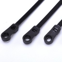 100Pc Nylon Cable Ties with Screw Hole Car Accessory Fixed Head Cable Ties