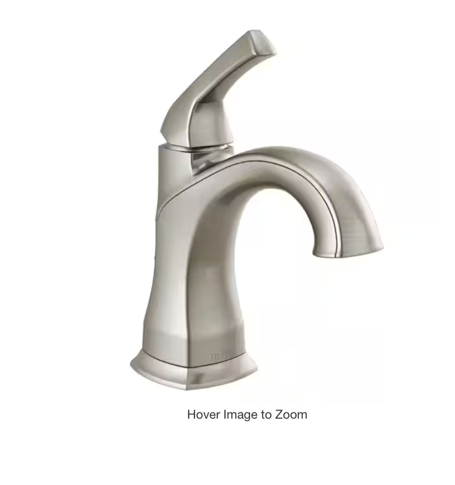 Delta Portwood Single Hole Single-Handle Bathroom Faucet Brushed Nickel