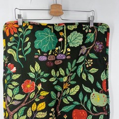 IKEA VILDPERSILJA Cushion Cover Black Multicolor Botanical Floral Print 20×20