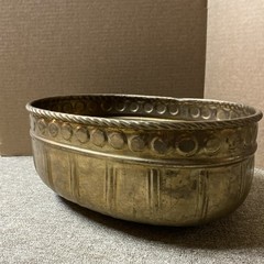 Vintage Brass Indoor Oval Planter 15” Long 6” Tall 10.25” Wide Big & Beautiful