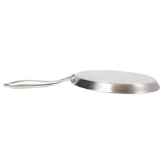 11in Stainless Steel Crepe Pan Pancake Pan Non Stick Cooking Pan For Kitchen