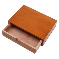 Single-Drawer Storage Box Wooden Desktop Jewelry Organizer Desktop Drawer