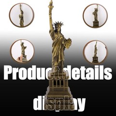 25CM/9.8in Bronze Statue of Liberty Metal Miniature Decor Sculpture Liberty I