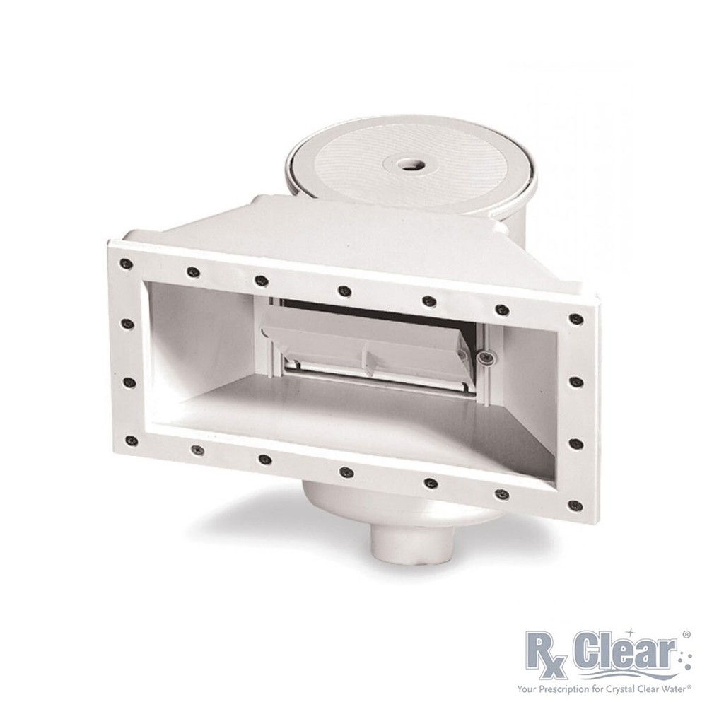 Rx Clear WideMouth Thru-Wall Skimmer for Above Ground Swimming Pools