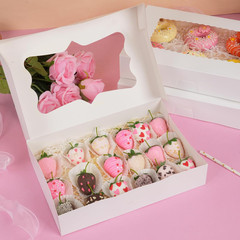 30Pcs Cookie Boxes, 12X8X2.5 Inches Auto-Popup Mother’S Day Bakery Boxes with 3